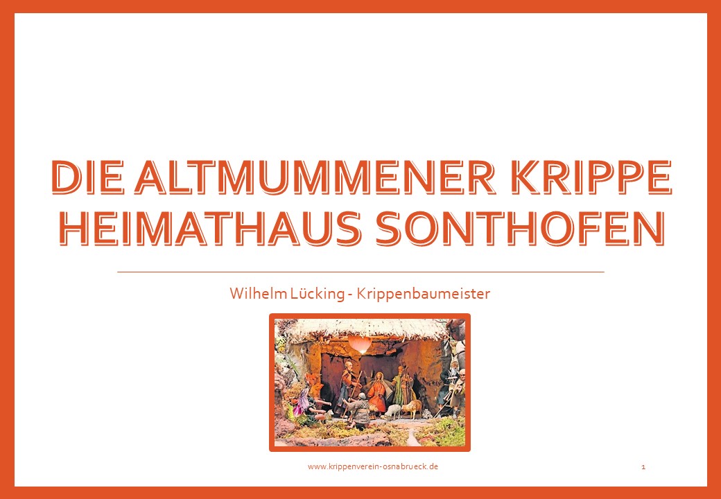 Altmummener Krippe Heimathaus Sonthofen mechanische Weihnachtskrippe